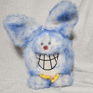 RARE Vintage 1996 Gemmy Goofy Grinner Animatronic Bunny WORKS‎ Sings Blue